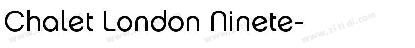 Chalet London Ninete字体转换 Chalet London Ninete字体转换